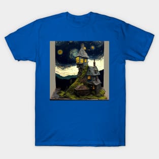 Starry Night Over The Burrow T-Shirt